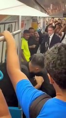 briga entre seguranças e ambulante causa pânico em Vicente de Carvalho