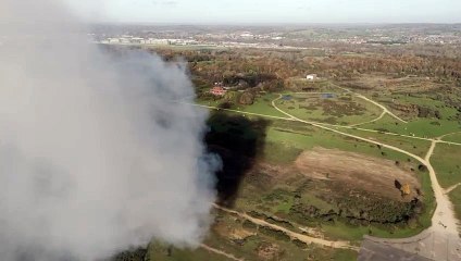 Gorse burning on Greenham Common November 2024 part 2