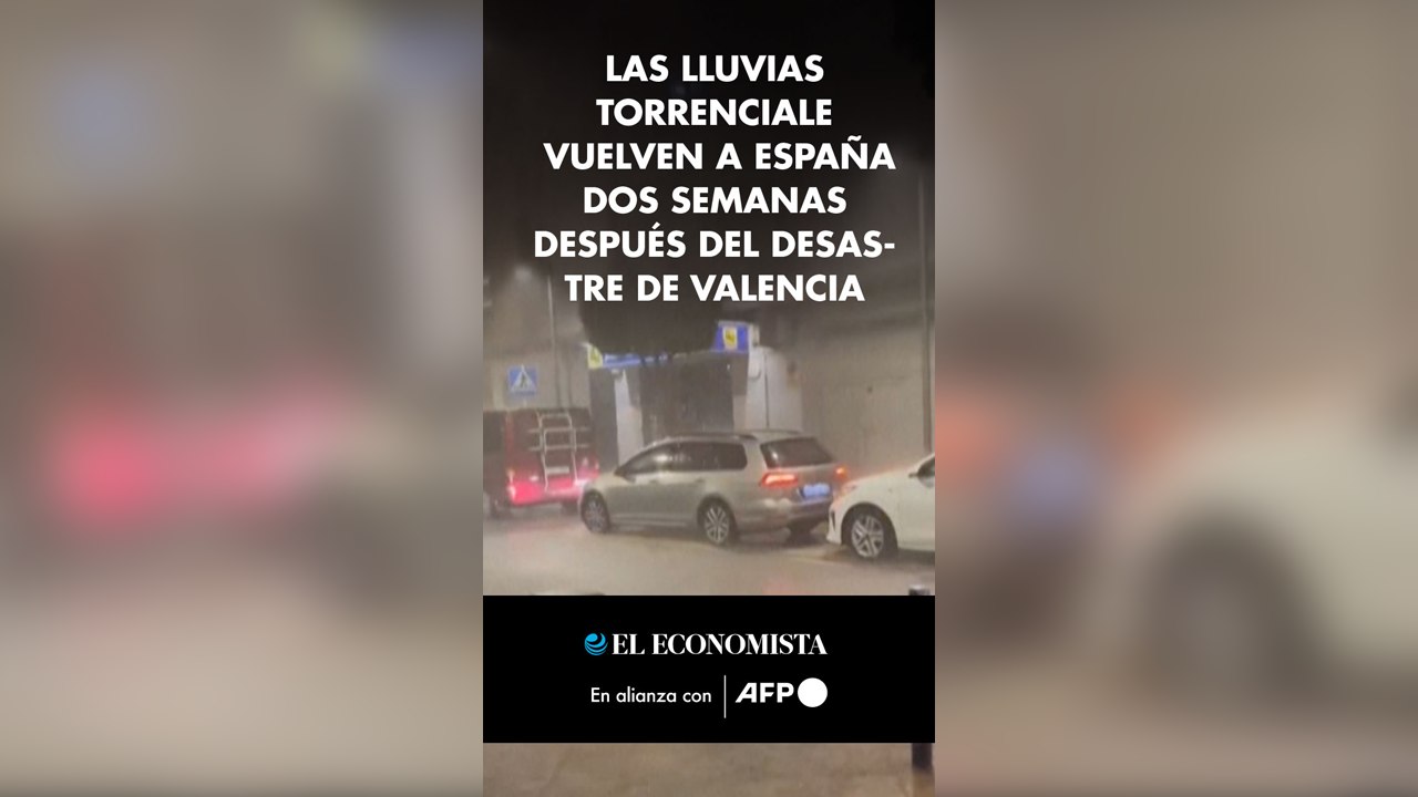 Las lluvias torrenciales vuelven a España dos semanas después del desastre de Valencia