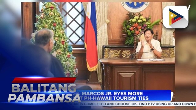 PBBM eyes more vibrant PH-Hawaii tourism ties