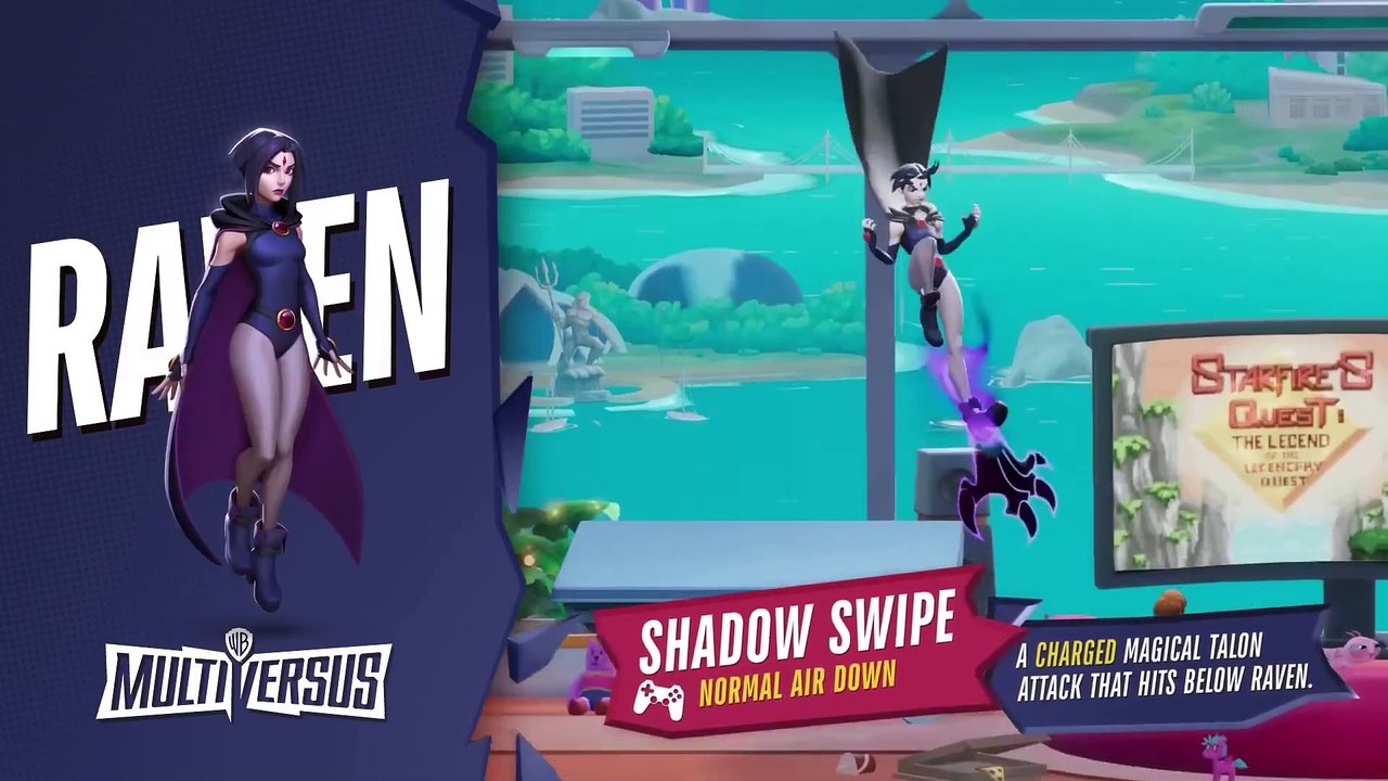 MultiVersus - Raven Fighter Move Sets Trailer