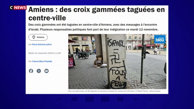 Amiens : des croix gammées taguées en centre-ville