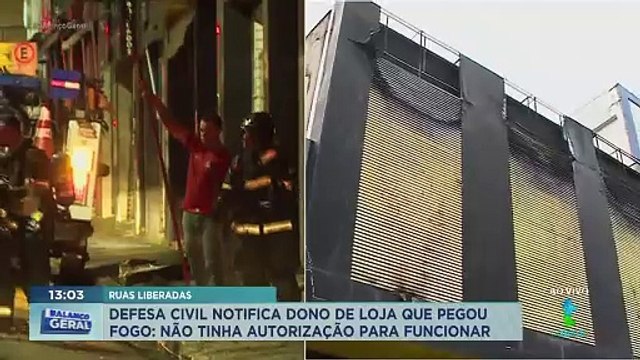 Incêndio no centro de Campinas tem vias em torno liberadas