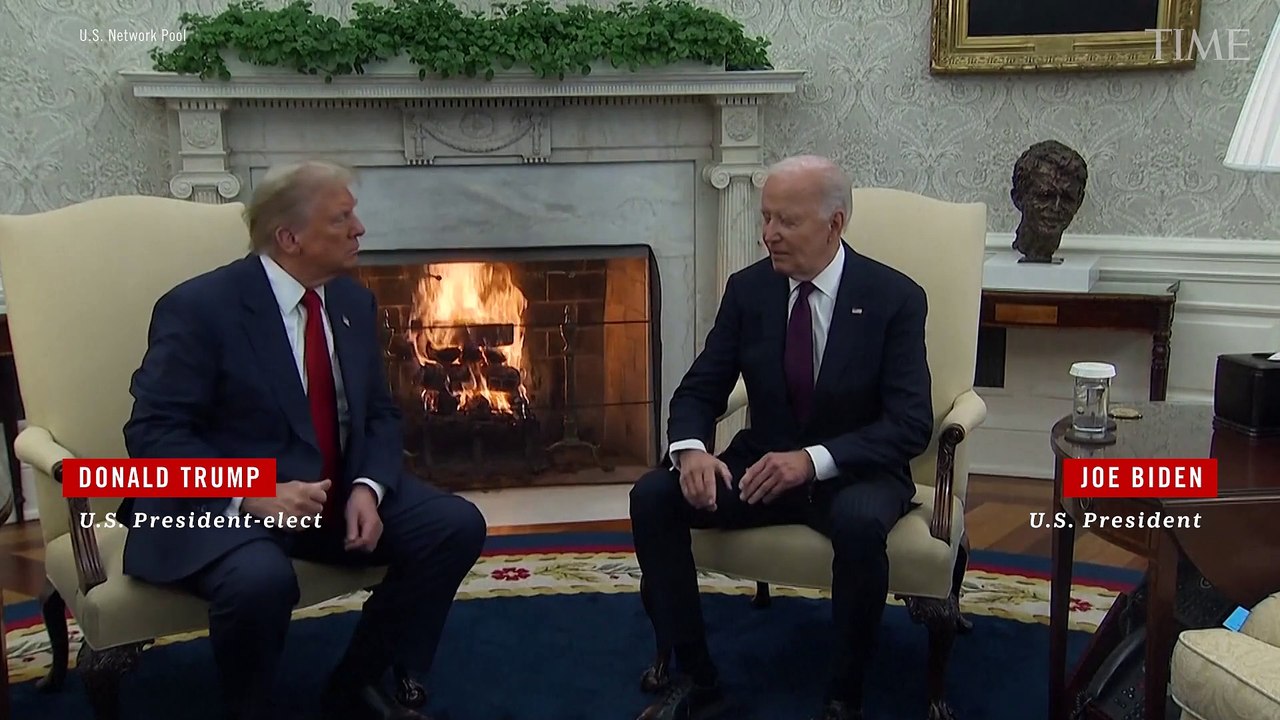 President Joe Biden Congratulates Donald Trump in Oval Office Meeting