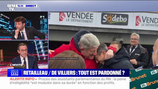 C'est un jardin personnel : Bruno Retailleau revient sur ses retrouvailles avec Philippe de Villiers lors du départ du Vendée Globe