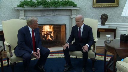 Trump dice que la transición será "lo más fluida posible" durante reunión con Biden