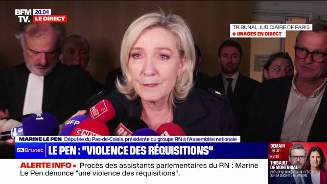 Procès RN: Une volonté du parquet de priver les Français de voter pour qui ils souhaitent” estime Marine Le Pen