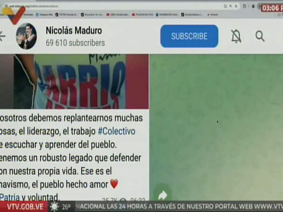 Jefe de Estado hace un llamado a defender el legado de la Revolución Bolivariana