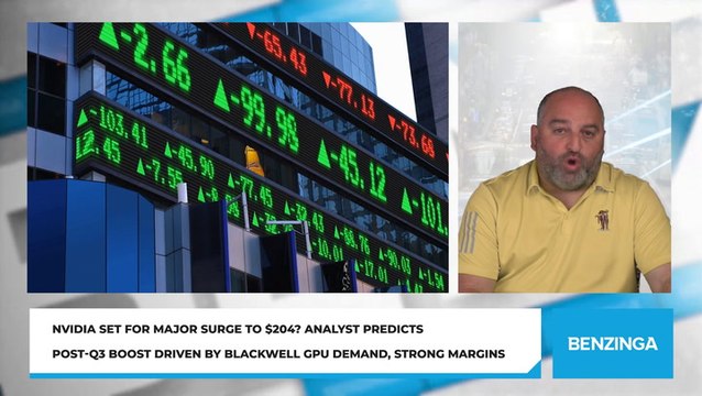 Nvidia Set For Major Surge To $204? Analyst Predicts Post-Q3 Boost Driven By Blackwell GPU Demand, Strong Margins