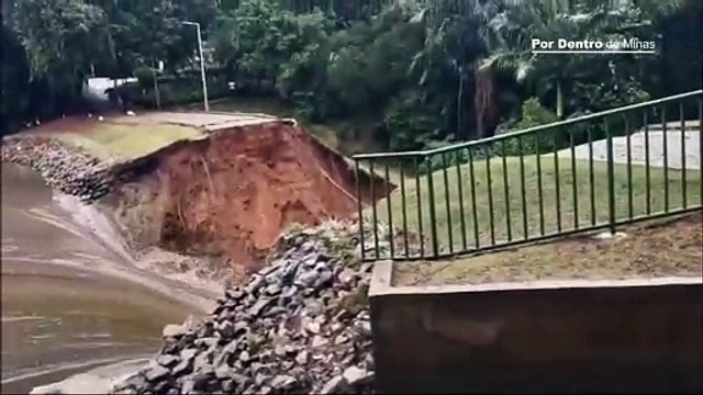 Barragem da Parque Lagoa do Nado se rompe em BH