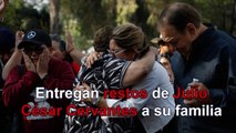 Entregan restos de Julio César Cervantes Cabañas a sus familiares