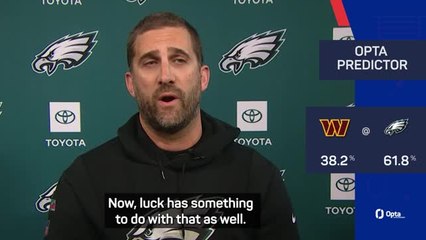 Sirianni admits Eagles have been lucky with injuries