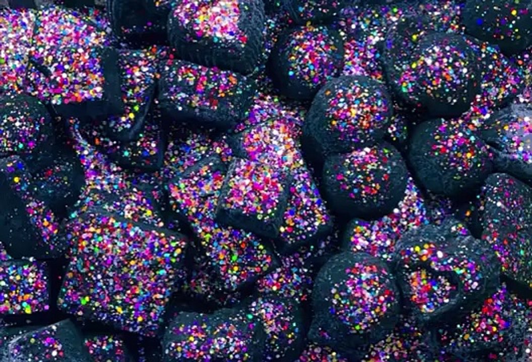 Charcoal & Glitter Mix Gym Chalk ASMR Stress Relief