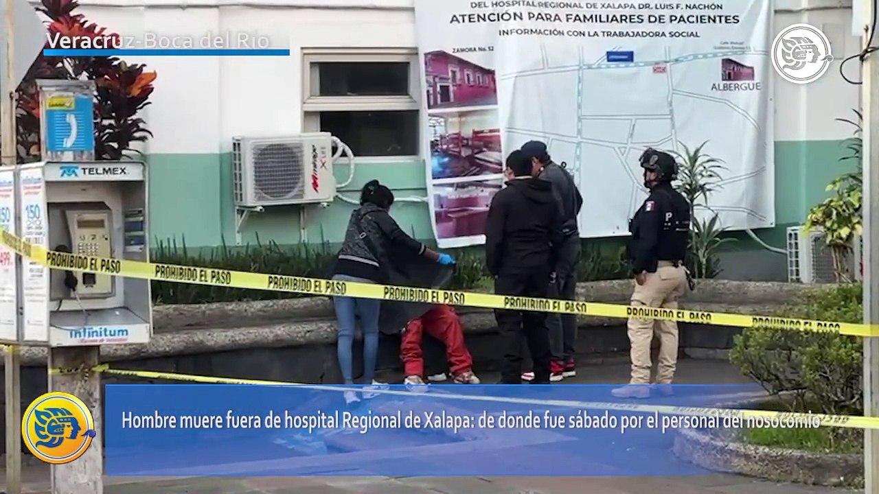 Hombre muere fuera de hospital Regional de Xalapa: de donde fue sábado por el personal del nosocomio