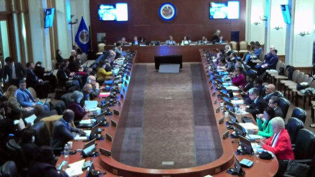 Entèvansyon reprezantan Ayiti nan OEA sou pwojè rezolisyon pou transfòme MMSS la an yon fòs Onizyèn