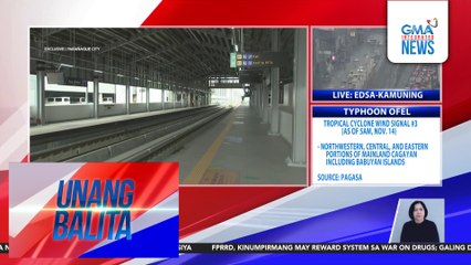 Test run ng riles sa 5 bagong istasyon sa Parañaque ng LRT-1 Cavite Extension, isinagawa | Unang Balita