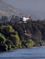 Helicóptero de combate a incêndios cai no Chile. Piloto escapou ileso