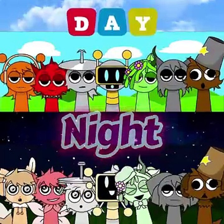 ☀️ DAY  NIGHT ⭐ [Sprunki Night Time Modded 2.0] #funny #memes #animation #sprunki #meme