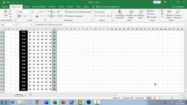 Como Calcular As Ocorrências De Números Repetidos Dos Sorteios Da Mega Sena Pelo Excel