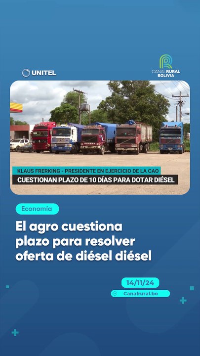 El agro cuestiona plazo para resolver oferta de...