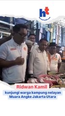 Ridwan Kamil Kunjungi Warga Kampung Nelayan Muara Angke Jakarta Utara