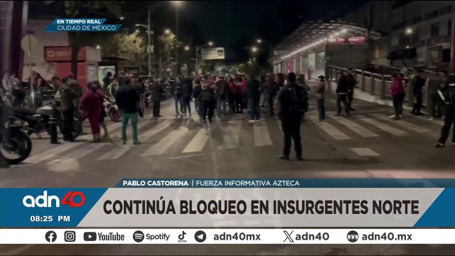 ¡Precaución! Continua el bloqueo por falta de agua en la zona de Insurgentes Norte