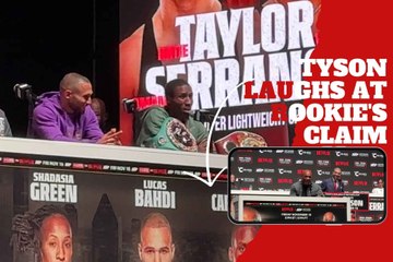 Mike Tyson breaks into laughter at rookie boxer Bruce Carrington’s bold claim