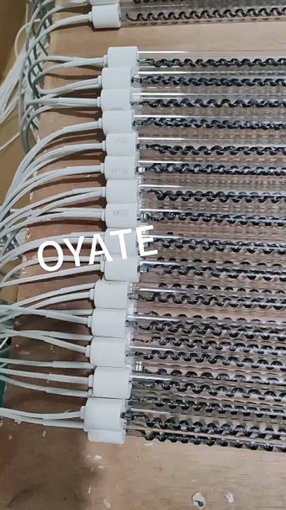 Electric infrared heat lamp 800mm 230v 2000w electric carbon infrared heat lamp quartz infrared heating elements