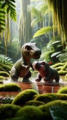 Hybrid animals with rock looking