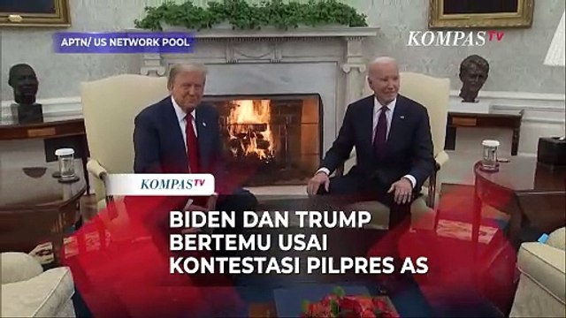 Donald Trump Bertemu Presiden AS Joe Biden di Gedung Putih usai Menang Pilpres AS