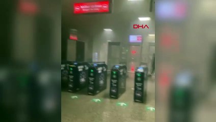 Yenikapı metro istasyonunda yangın