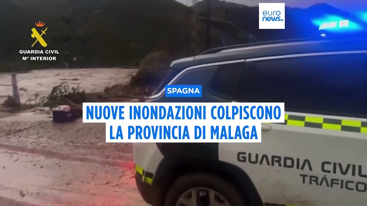Maltempo: nuove inondazioni nella provincia di Malaga, la Sicilia in ginocchio per le alluvioni