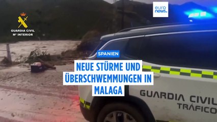 Spanien: Neue Stürme und Überschwemmungen in der südspanischen Provinz Malaga
