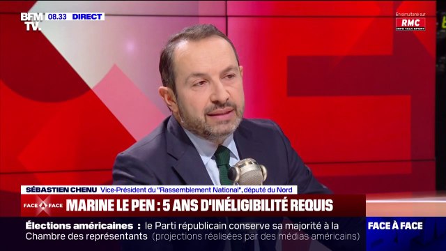 Procès du RN: Sébastien Chenu dénonce des réquisitions outrancières et indignes à l'encontre de Marine Le Pen