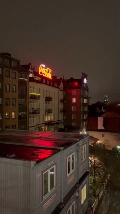 VUE PANORAMIQUE NOCTURNE sur Stockholm