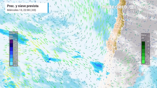 Vaguada en altura lleva posibilidades de precipitaciones al algunos sectores de Chile central este fin de semana
