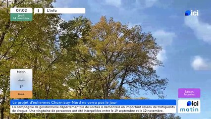 14/11/2024 - ICI Matin France Bleu Touraine