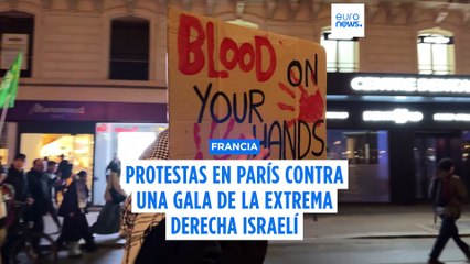 Miles de manifestantes en París antes del tenso partido de la UEFA Francia-Israel