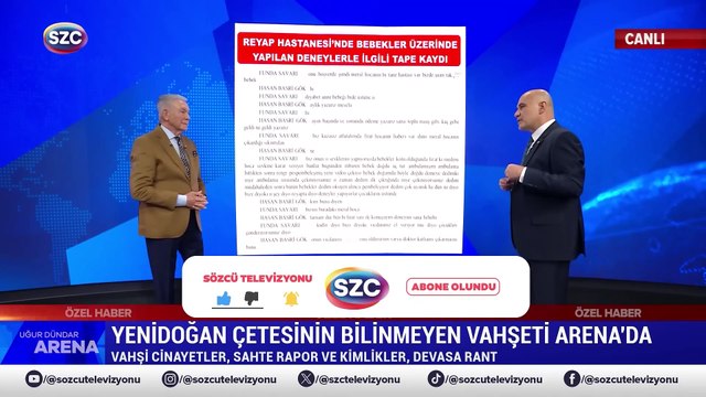 'Yenidoğan Çetesi'yle ilgili büyük skandal! Turhan Çömez Arena’da belgeleriyle anlattı 'Yenidoğan Çetesi'yle ilgili büyük skandal! Turhan Çömez Arena’da belgeleriyle anlattı