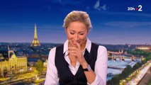 Découvrez pourquoi la journaliste Anne-Sophie Lapix a été prise d'un fou rire, hier soir, en direct sur son plateau pendant le journal de 20h sur France 2 - Regardez