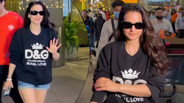 Back from Dubai: Ameesha Patel Shares Her Trip Highlights with Paps in Mumbai