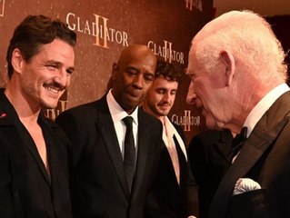 König Charles trifft "Gladiator II"-Stars in London