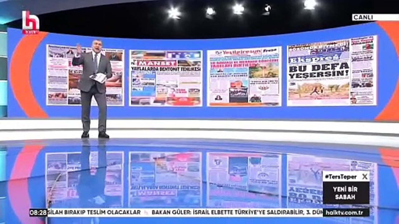 Gazetemiz @ekspreshaber_'in "10 YILDIR YEŞERMEYEN ORMANIN HİKAYESİ: BU DEFA YEŞERSİN!" manşeti İSMAİL KÜÇÜKKAYA ile Yeni Bir Sabah programında.