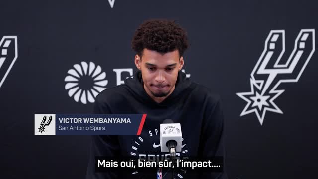 Spurs - Wembanyama : “J'ai retrouvé des photos de moi avec un maillot des Spurs”
