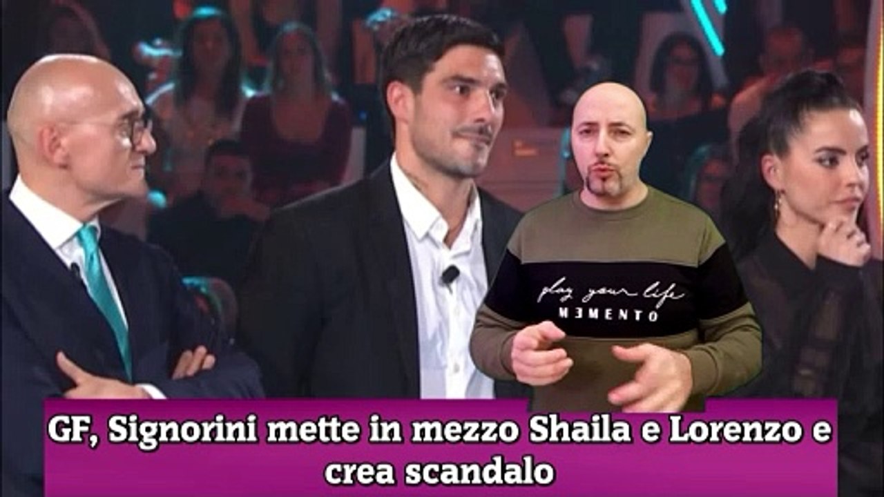 GF, Signorini mette in mezzo Shaila e Lorenzo e crea scandalo