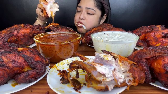 7 SPICY WHOLE ROASTED CHICKEN EATING CHALLENGE 🔥 WHOLE ROASTED CHICKEN EATING _ ASMR MUKBANG