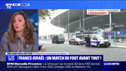France-Israël: le maintien du match "a plus que jamais du sens", affirme Mélanie Pauli-Geysse (association No Silence)