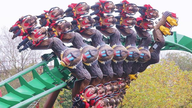 Choir of carol singers hit high notes – on a rollercoaster
