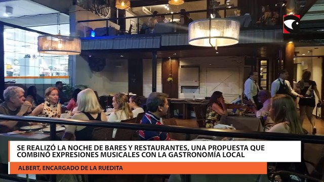 Se realizó la Noche de Bares y Restaurantes, una propuesta que combinó expresiones musicales con la gastronomía local
