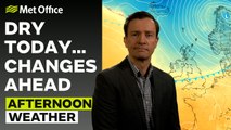 Met Office Afternoon Weather Forecast 14/11/24 - Cloudy, dry and sunny spells